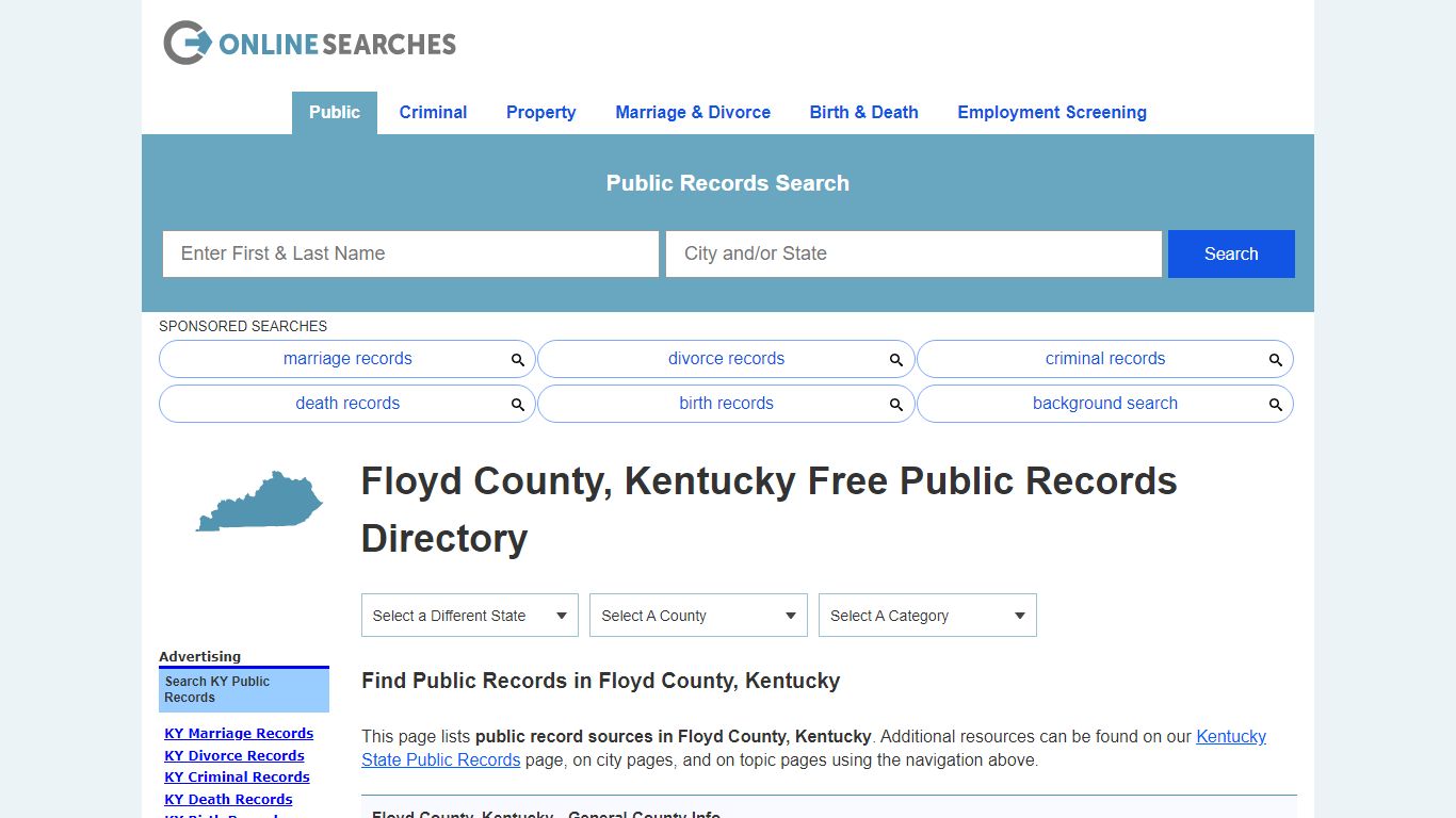 Floyd County, Kentucky Public Records Directory