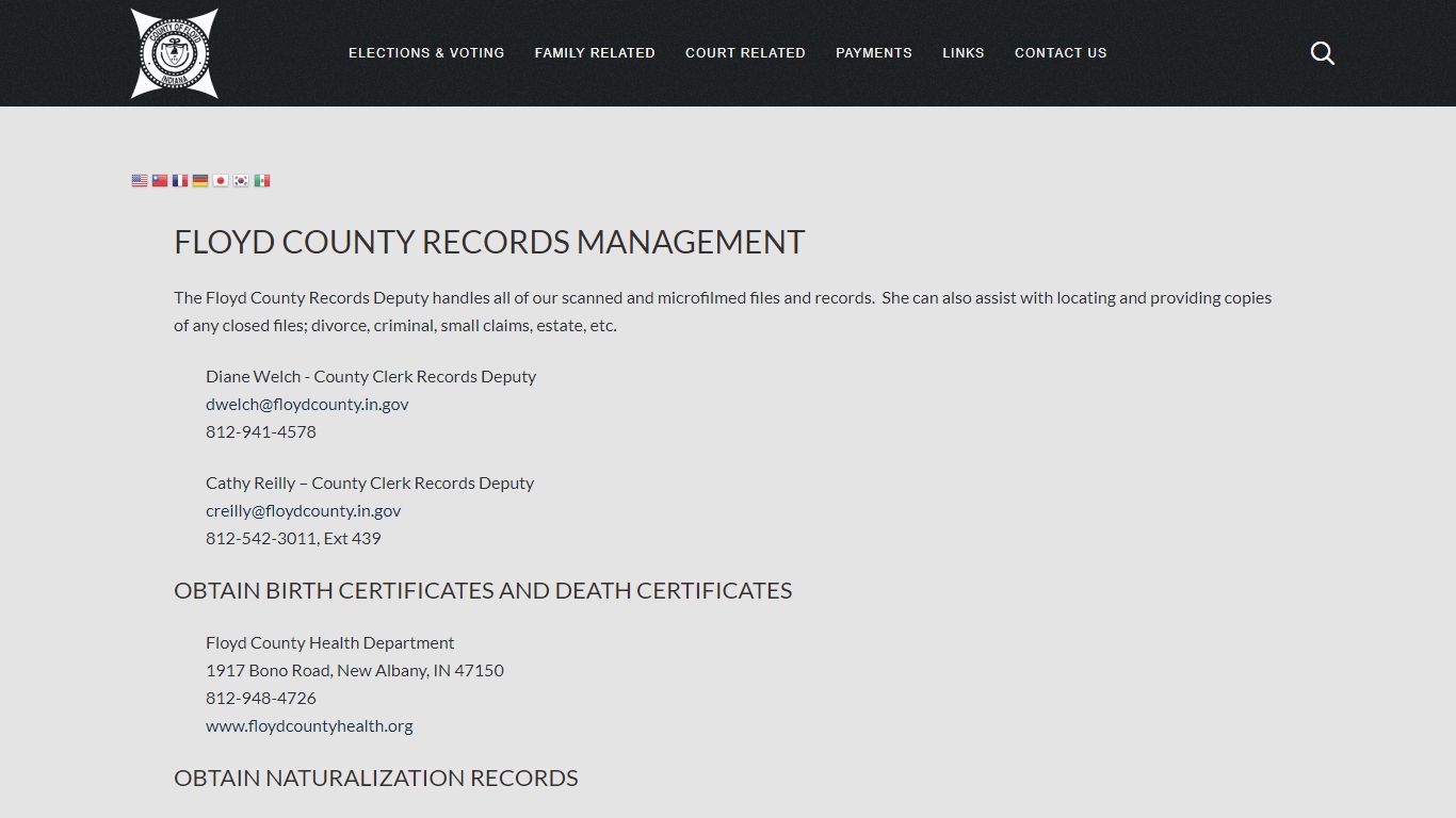 Floyd County Indiana Public Records